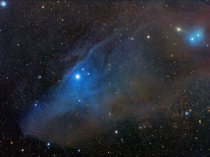 La nebulosa de reflexión con forma de cabeza de caballo IC 4592
