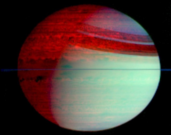 Saturno en luz Infrarroja