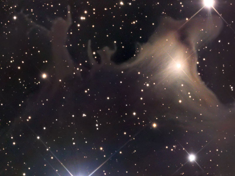SH2 136: Una nebulosa espeluznante