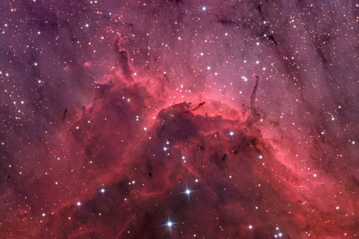 IC 5067: Primer plano de una nebulosa de emisión