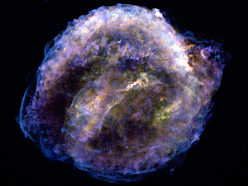 Imagen en rayos X del resto de supernova de Kepler