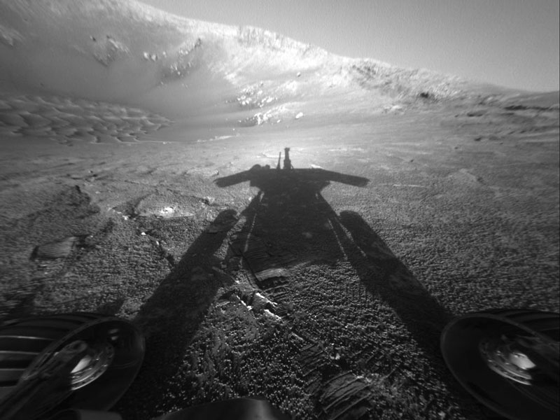 La Sombra de un Robot en Marte