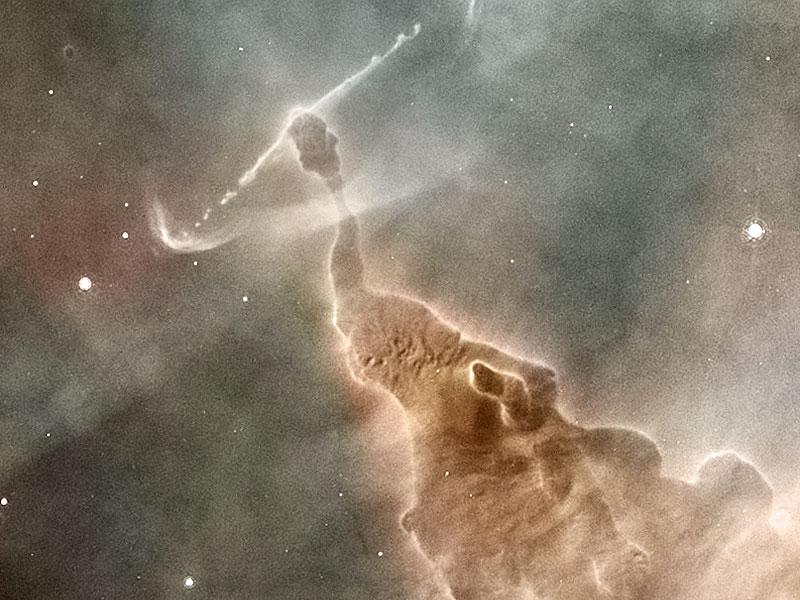 La columna de polvo de la Nebulosa Carina