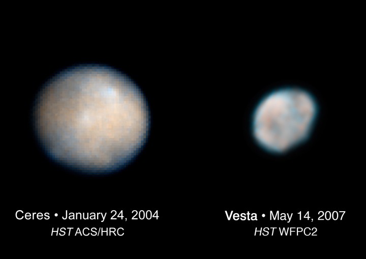 Ceres y Vesta: Esos pequeños mundos