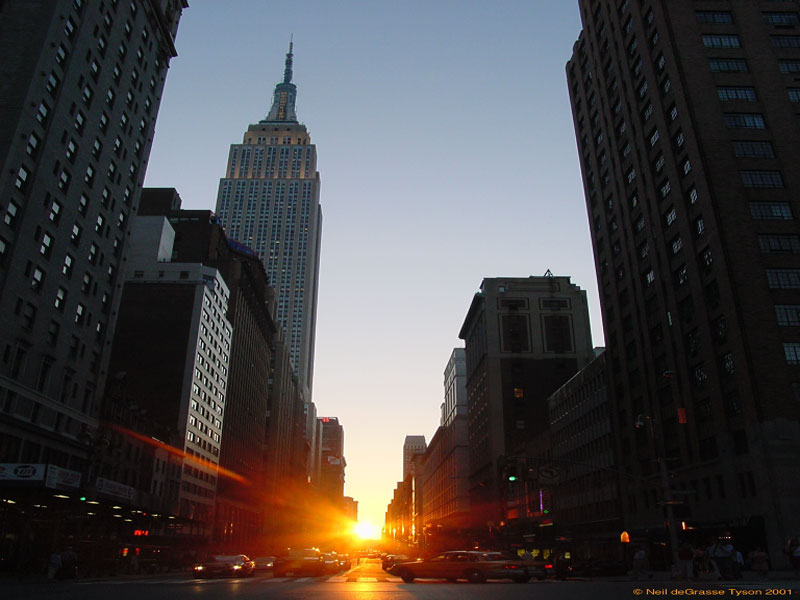 Manhattanhenge: Una puesta de Sol neoyorquina