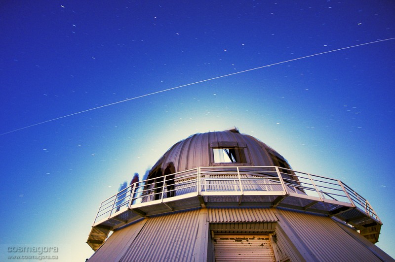 La ISS sobre el Observatorio Mont-Megantic