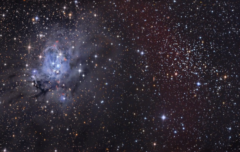 NGC 7129 y NGC 7142