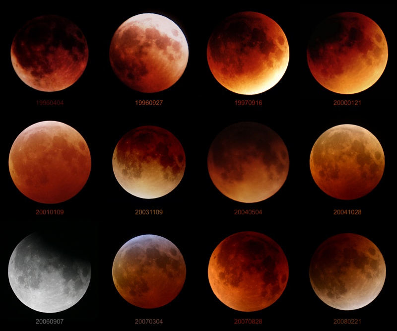 Doce eclipses lunares