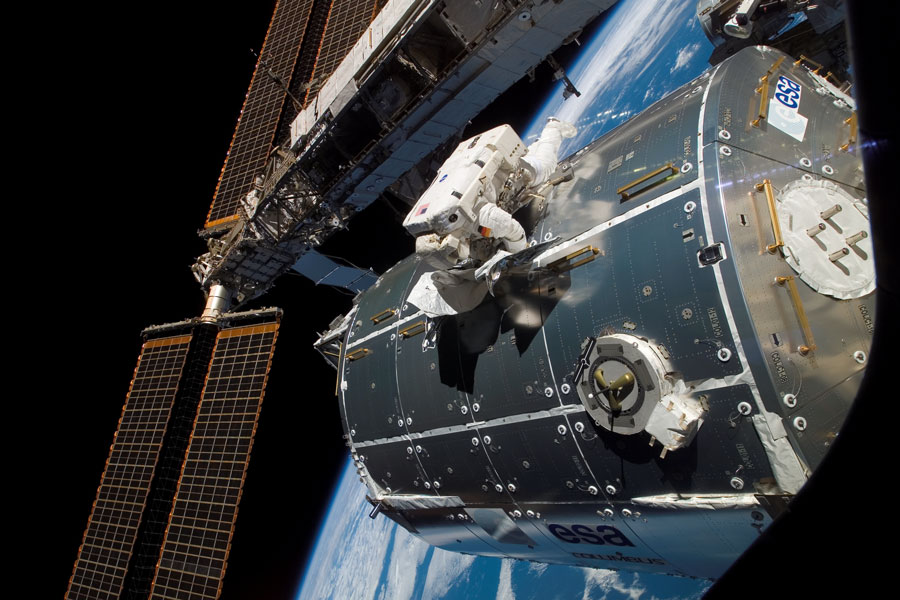 Laboratorio Columbus instalado en la Estación Espacial