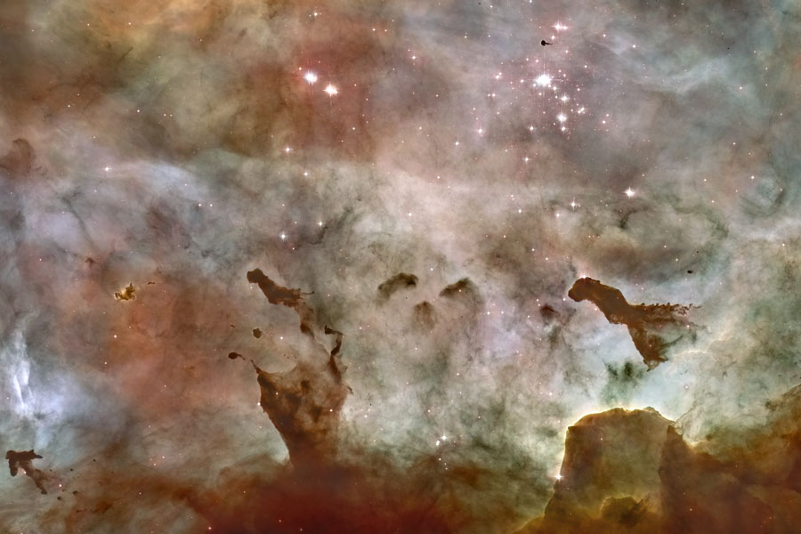 Nubes oscuras de la Nebulosa de Carina