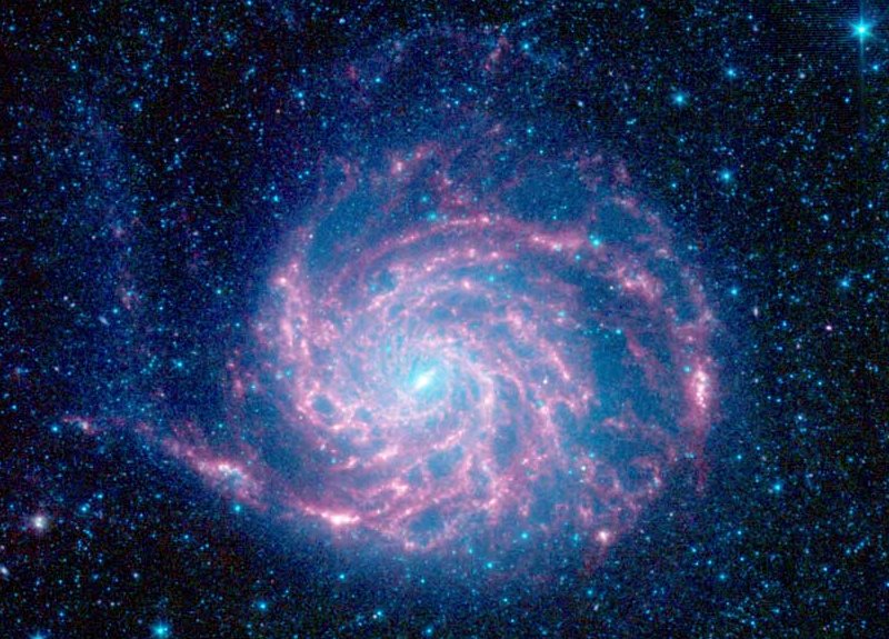 Galaxia M101 desde el Spitzer