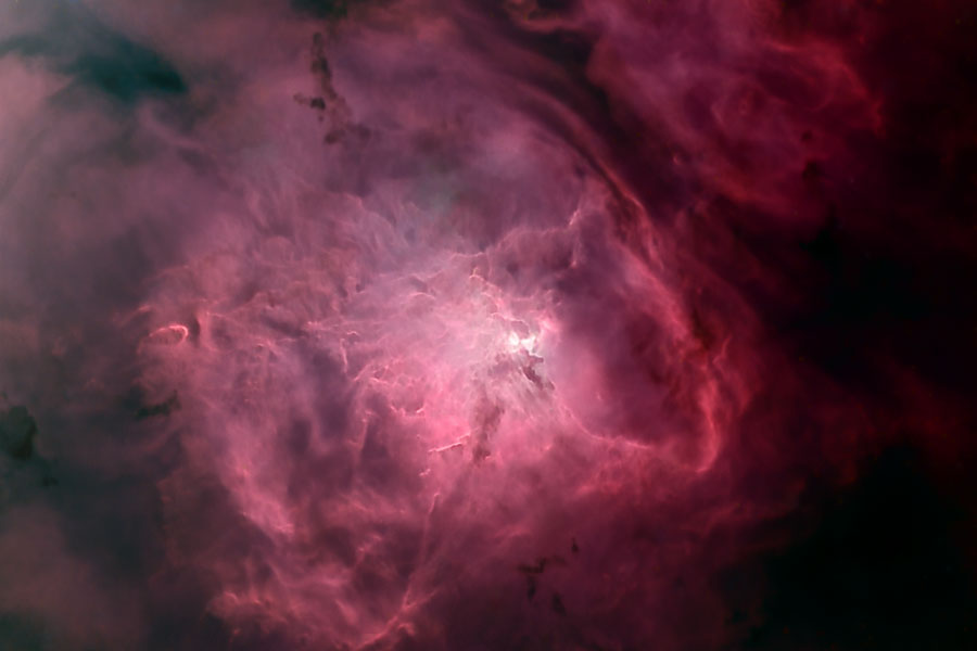 Gas y polvo de la Nebulosa Laguna