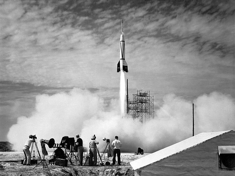 El primer cohete lanzado desde Cabo Cañaveral