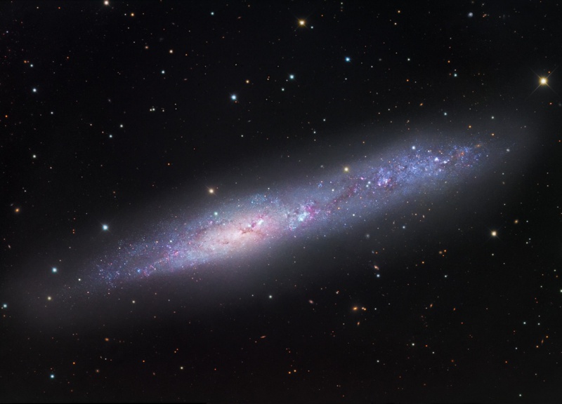 La irregular galaxia NGC 55