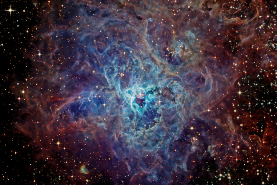 La tela cósmica de la nebulosa de la Tarántula