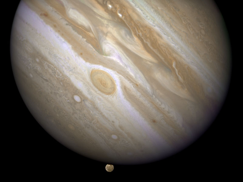 Júpiter eclipsando Ganímedes