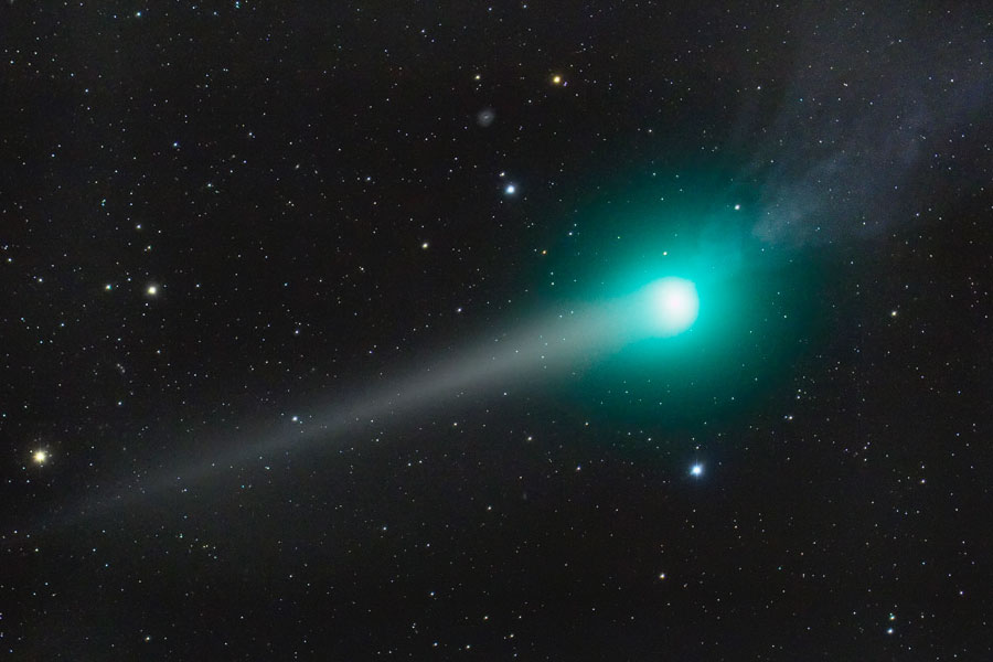 Las dos colas del Cometa Lulin