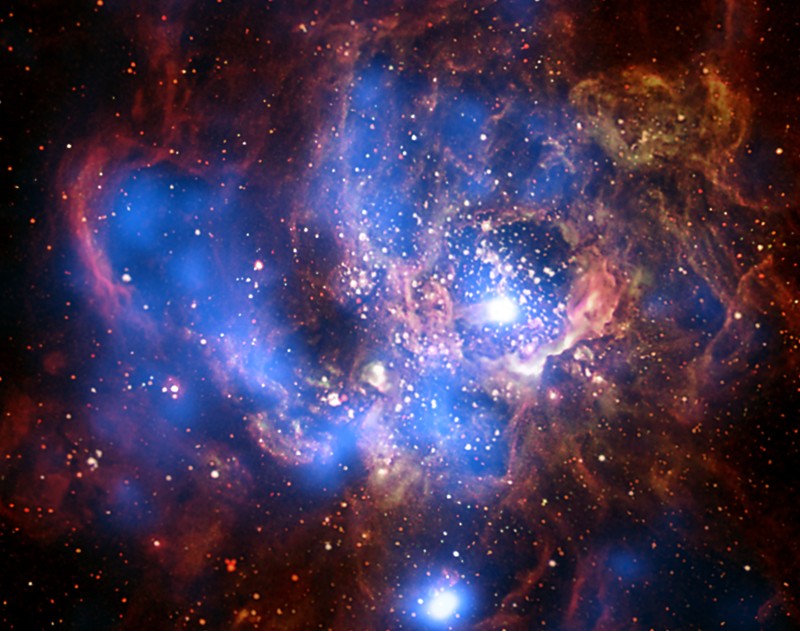NGC 604: rayos X de una gigante guardería estelar