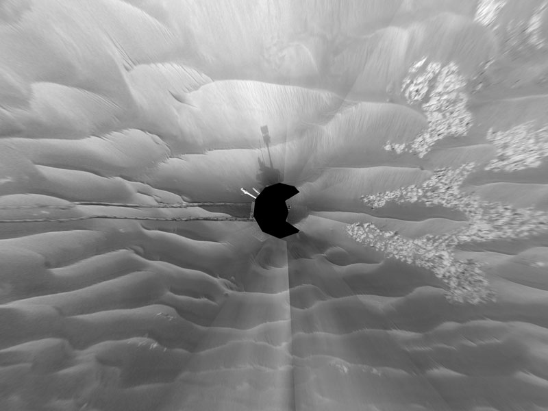 Dunas marcianas y la sombra de Opportunity