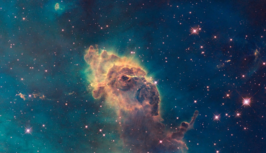 图片说明：船底座星云，版权:NASA, ESA, and the Hubble SM4 ERO Team 