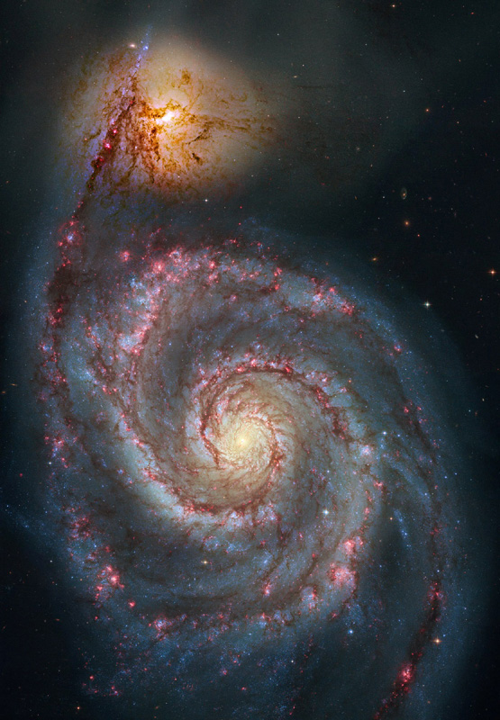 Reprocesado de M51 del Hubble