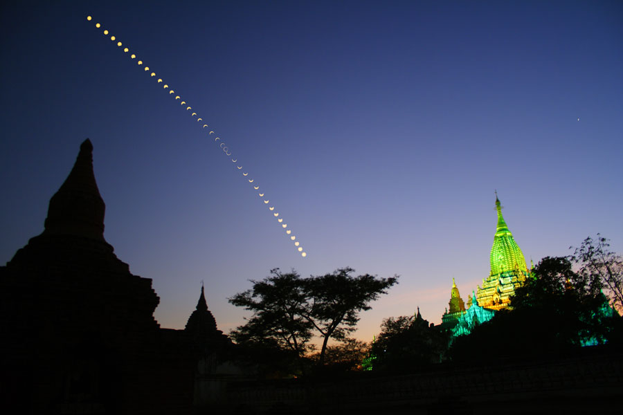 Eclipse anular sobre Myanmar