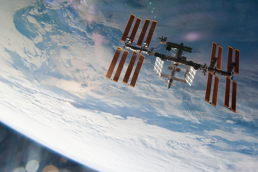 La Estación Espacial Internacional desde arriba