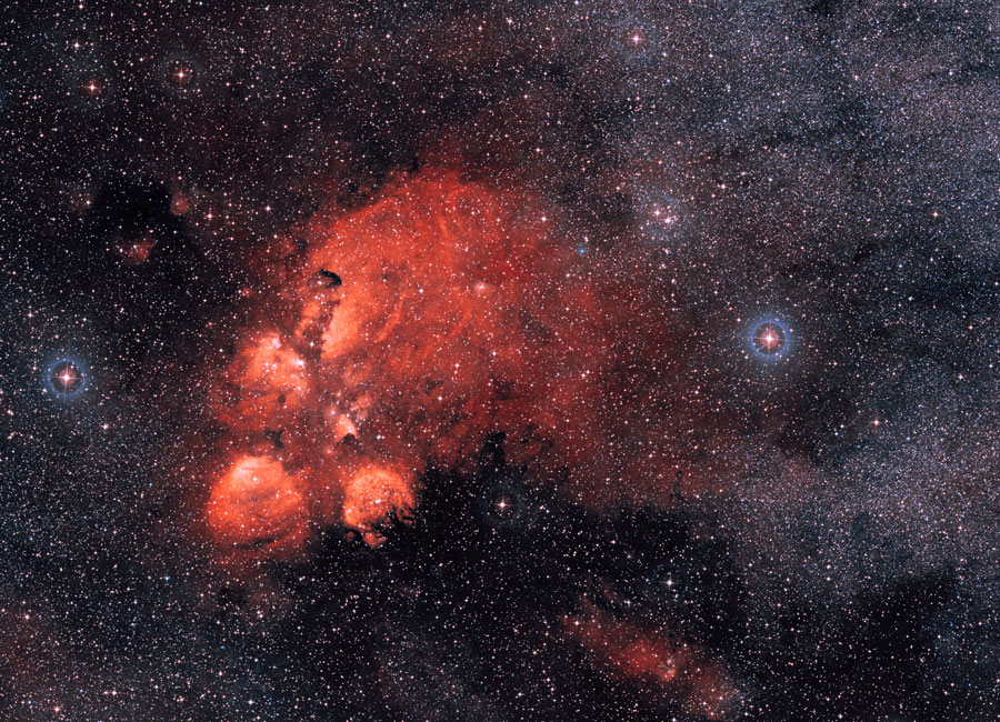 Panorámica: la Nebulosa Zarpa de Gato