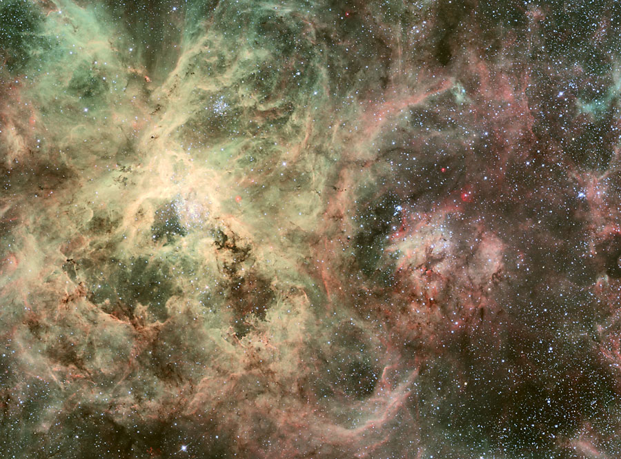Los tentáculos de la Nebulosa de la Tarántula