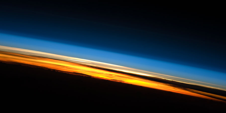 Puesta de Sol desde la Estación Espacial Internacional