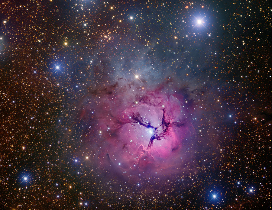 La Nebulosa Trífida es polvo y estrellas