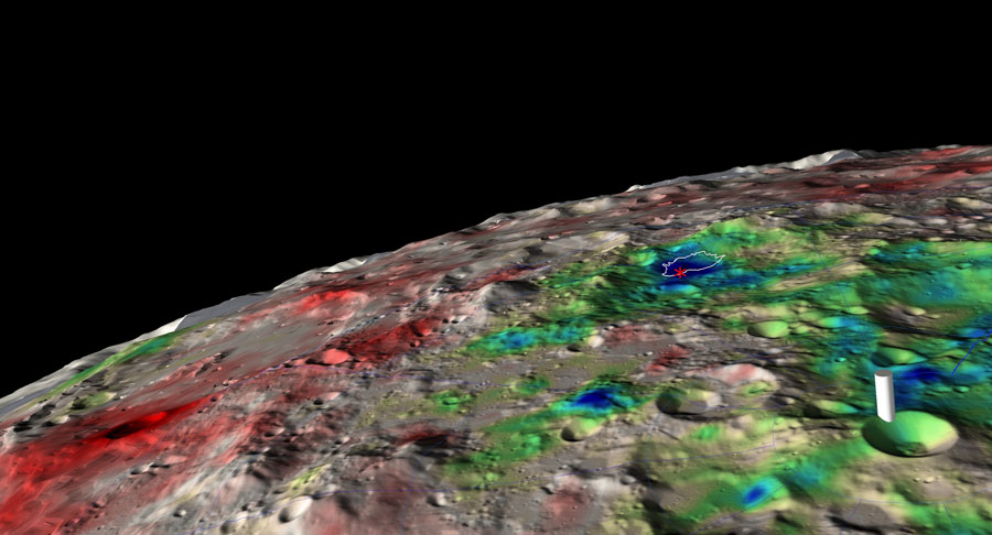 Se detecta agua helada bajo la superficie lunar