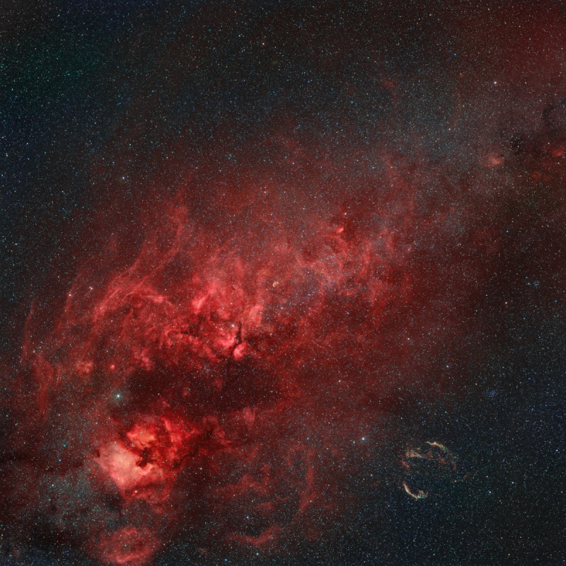 Nebulosas en la Cruz del Norte