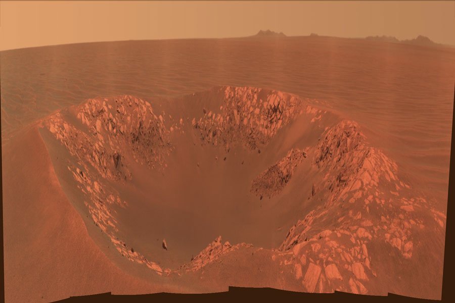 Cráter Intrépido en Marte