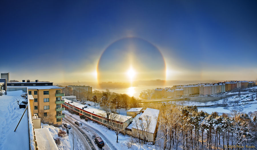 Un halo solar más allá de Estocolmo