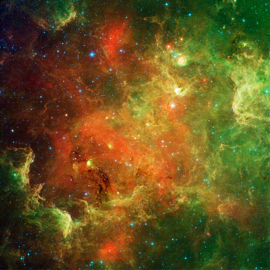 Nebulosa Norte América en infrarrojo
