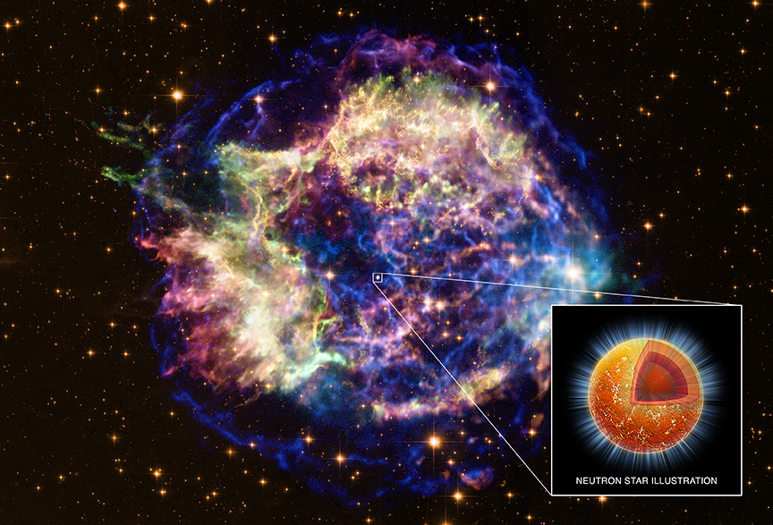 Una estrella de neutrones enfriándose