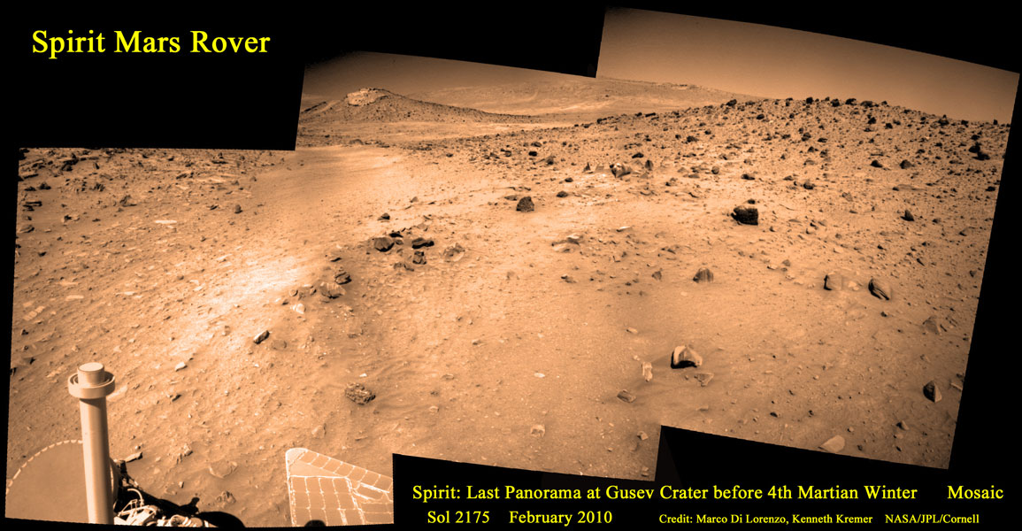 Último vistazo del todoterreno Spirit en Marte