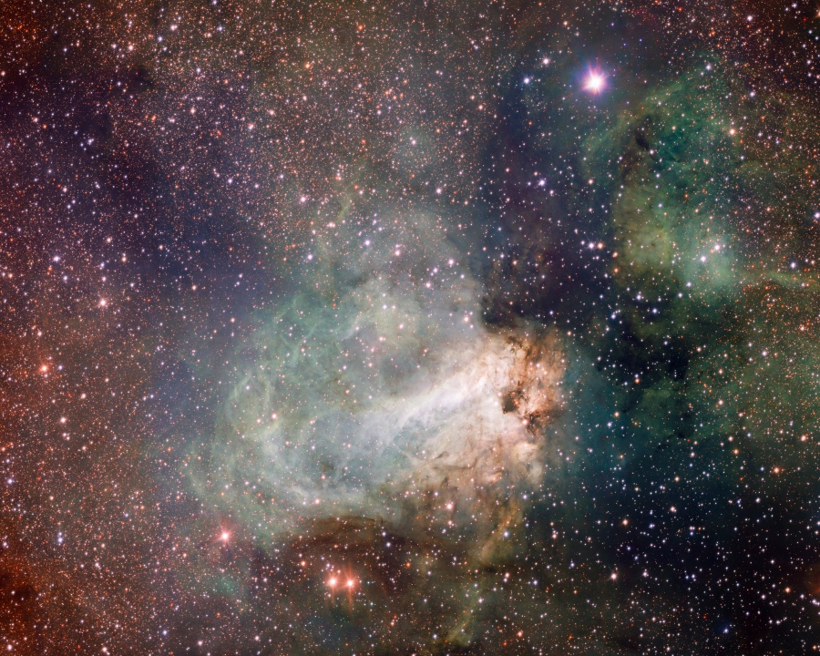 Fábrica de estrellas en Messier 17
