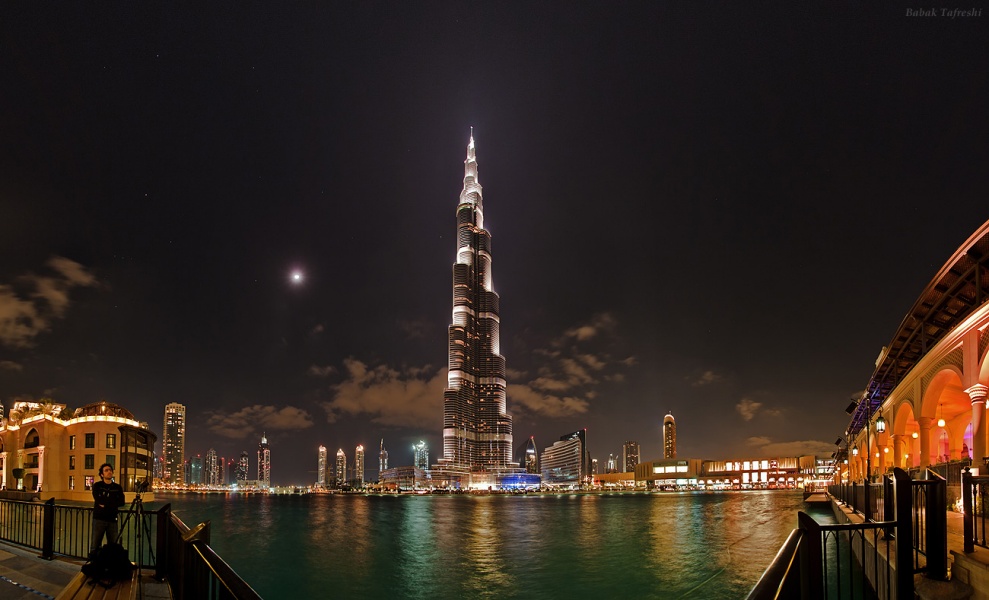 Noche estrellada sobre Dubai
