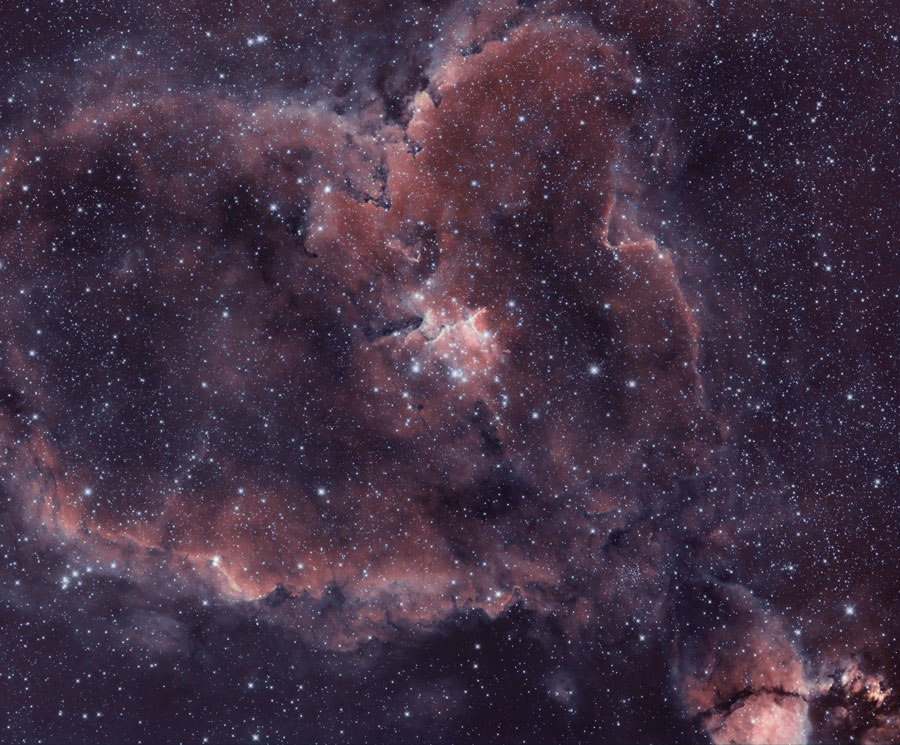 IC 1805: Nebulosa del Corazón en HDR