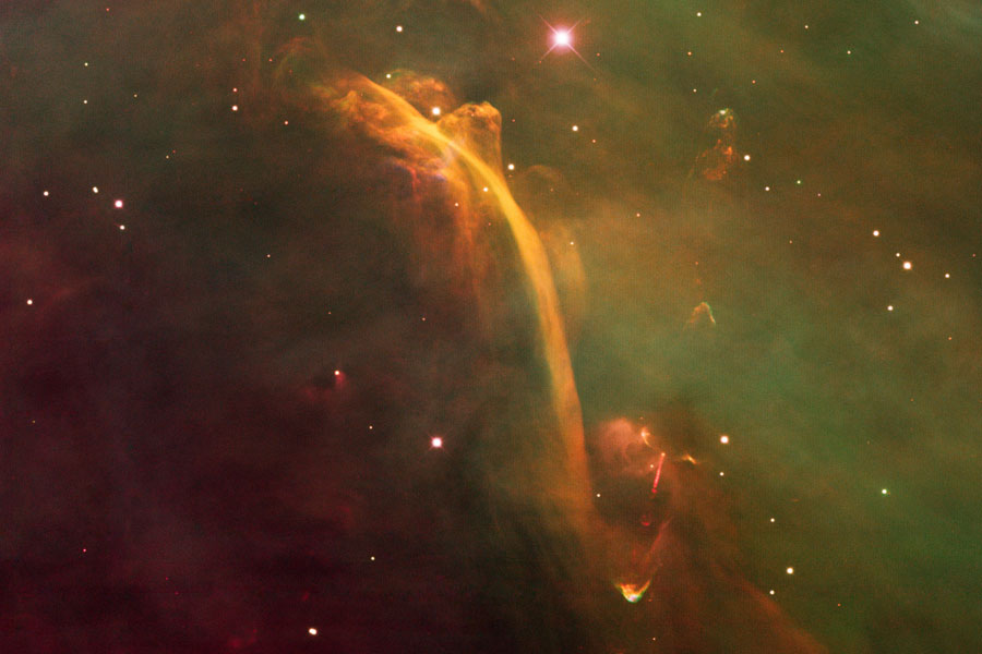 HH-222: la nebulosa de la Cascada