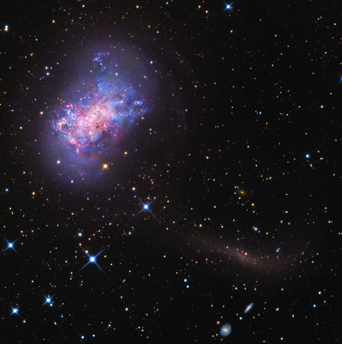 NGC 4449: una corriente estelar para una galaxia enana