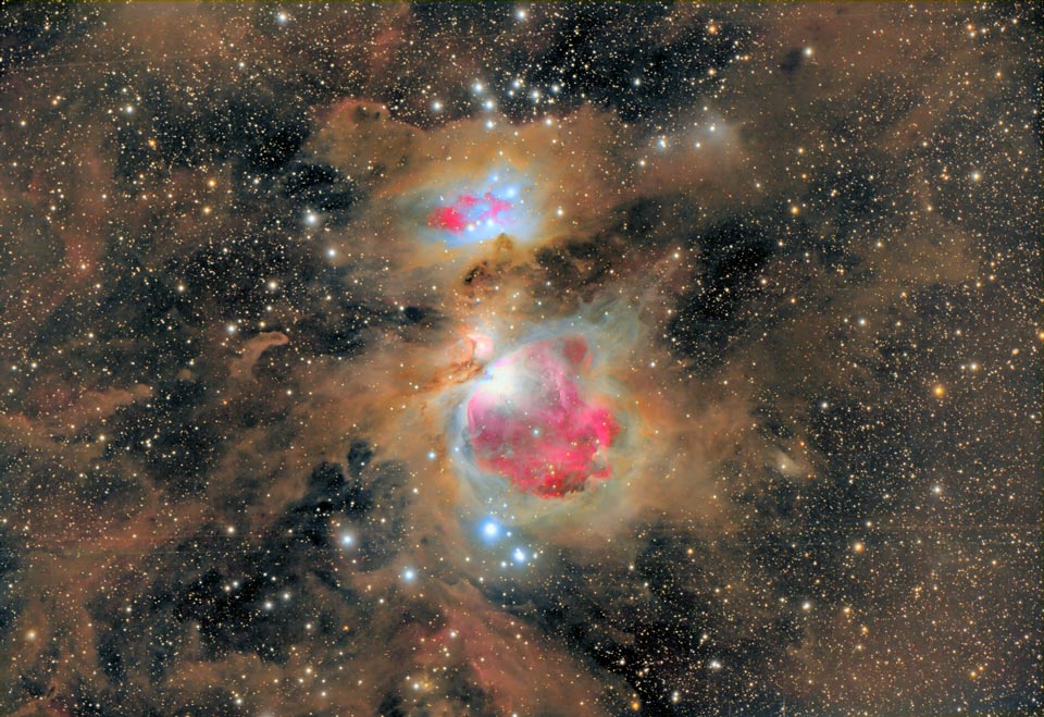 El polvo de la nebulosa de Orión