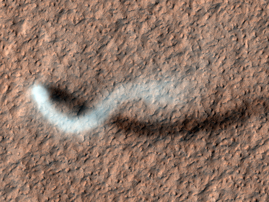 Un diablo de polvo en Marte