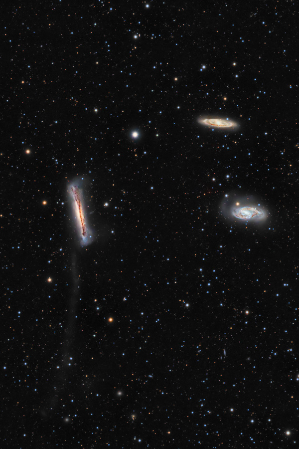 La cola de marea de NGC 3628