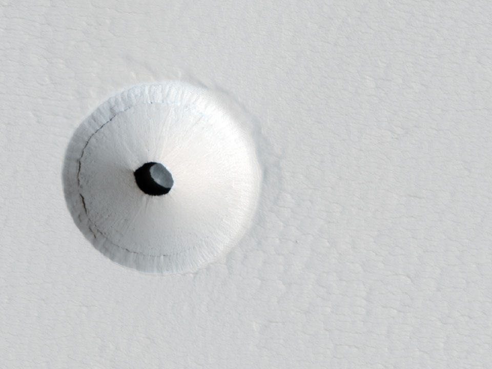 Un agujero en Marte