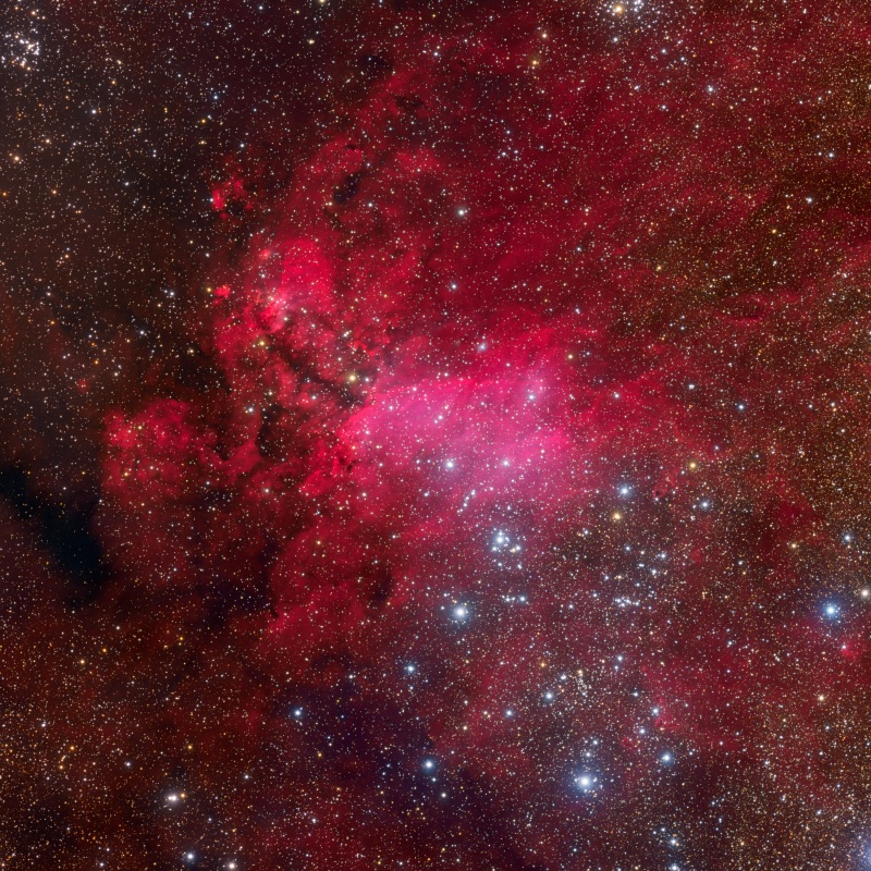 IC 4628: la nebulosa de la Gamba