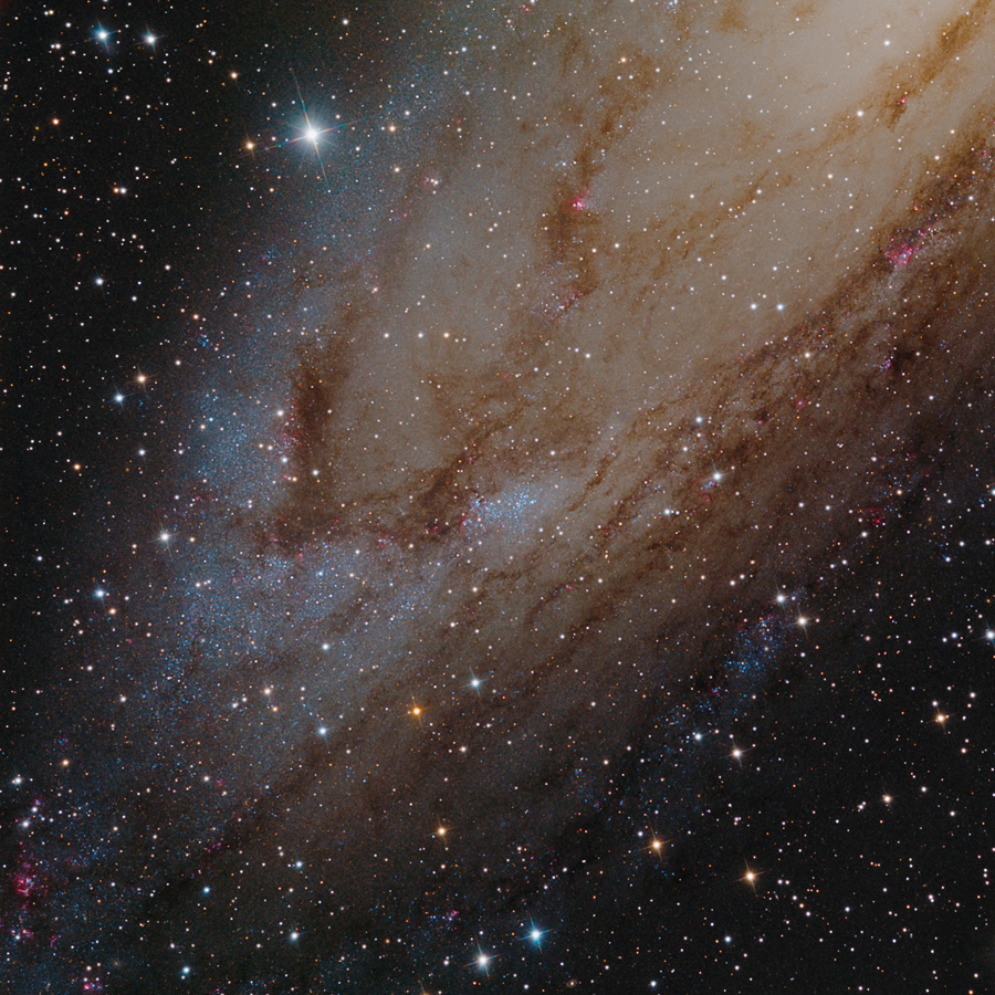 NGC 206 y las nubes de estrellas de Andrómeda
