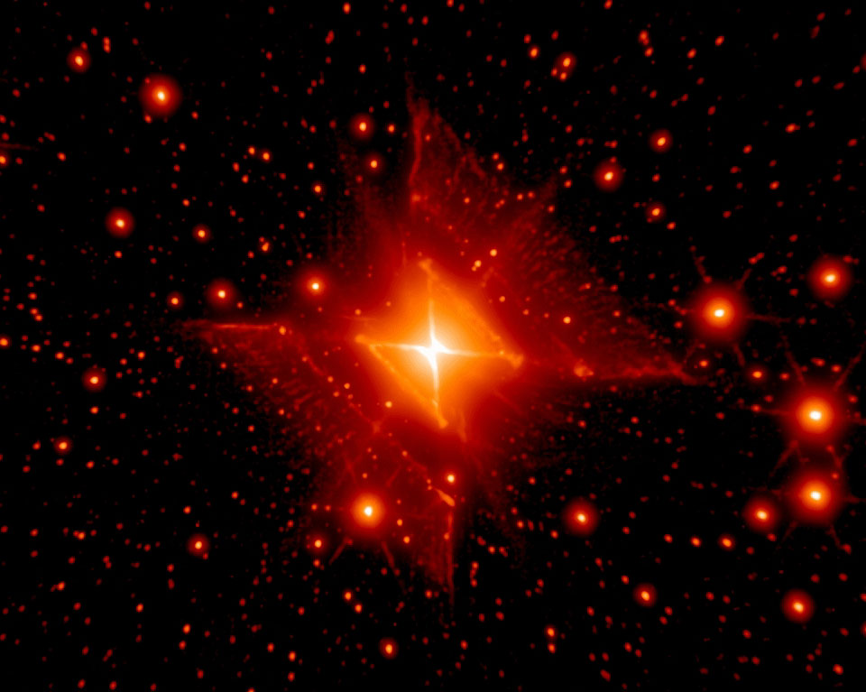 MWC 922: la nebulosa Roja Cuadrada